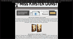 Desktop Screenshot of kirsten-dunst.be